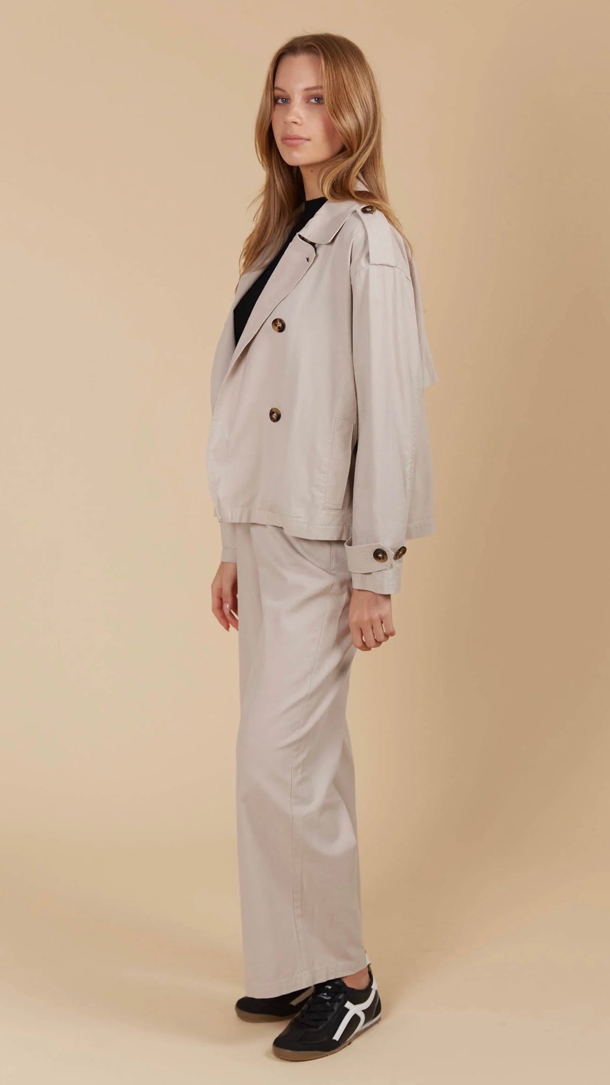 Freya Crop Trench Canvas