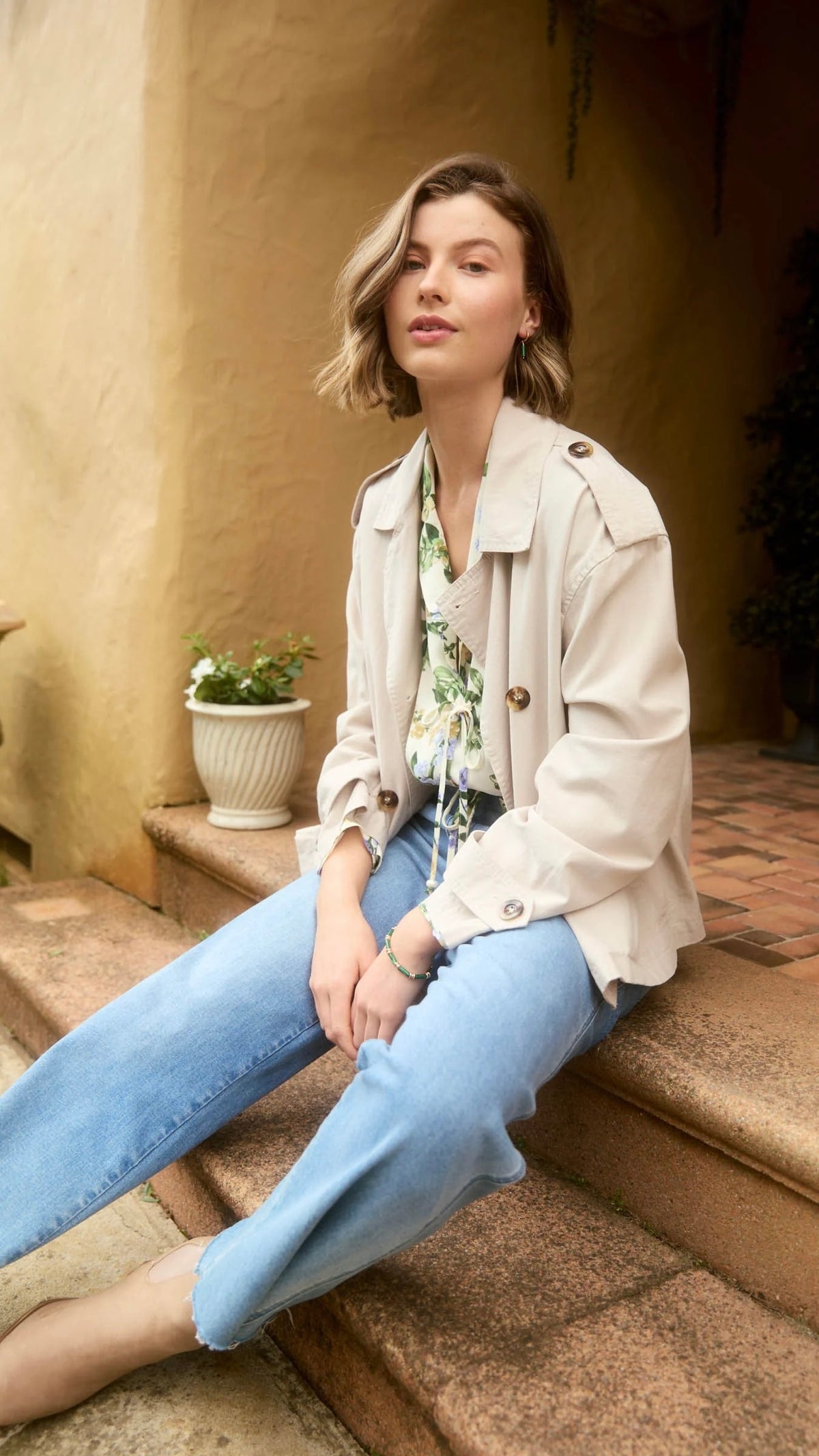 Freya Crop Trench Canvas