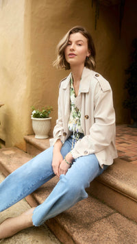 Freya Crop Trench Canvas