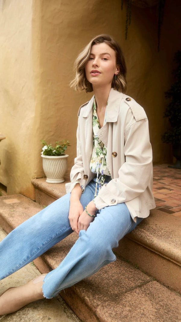 Freya Crop Trench Canvas