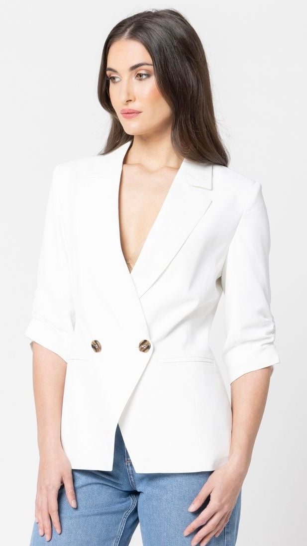 Occasion Blazer White Adelade
