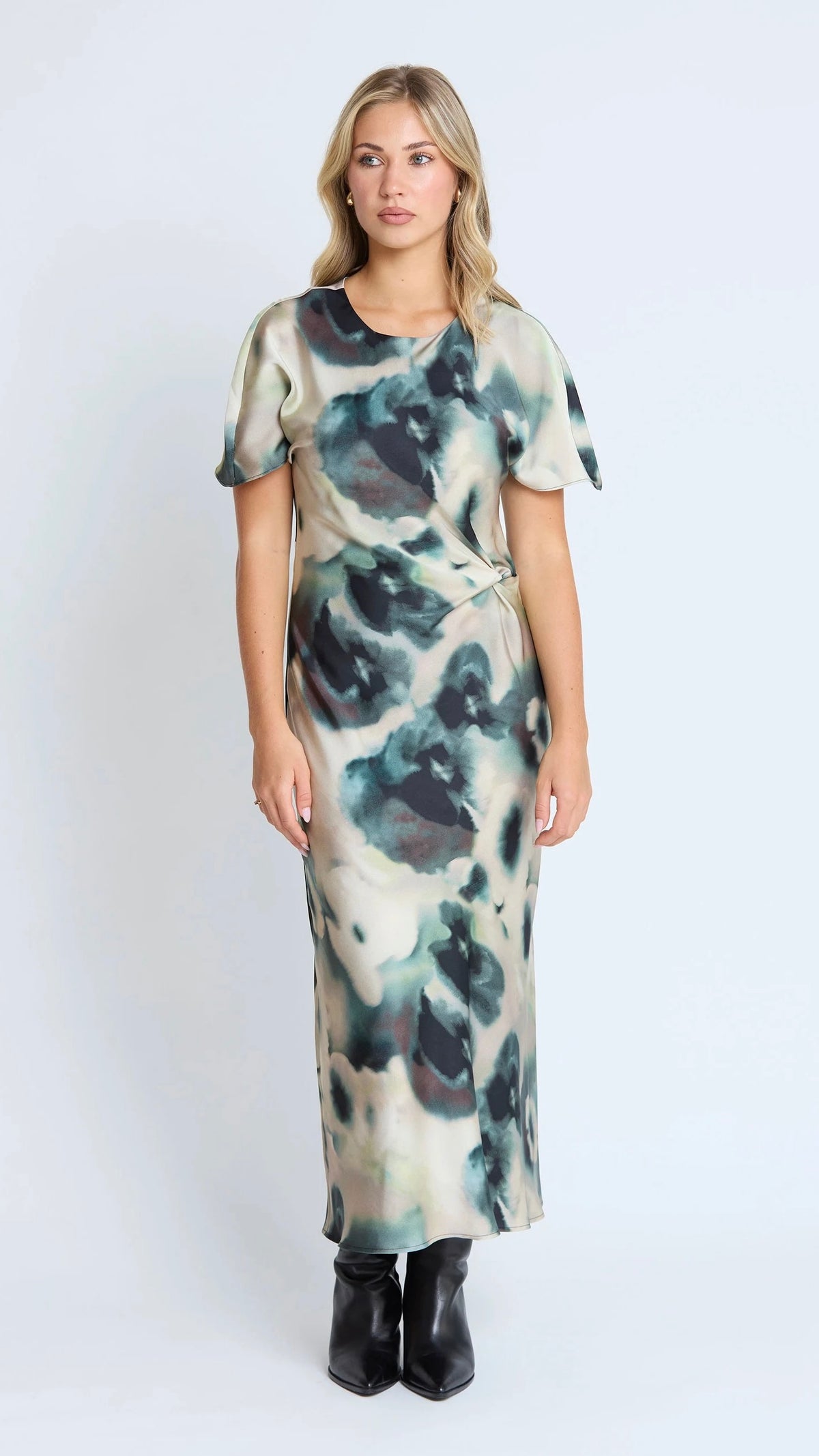 Keiko Dress Olive Grove