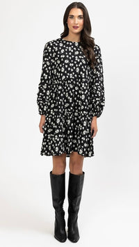 Dakota Mini Dress Black Floral