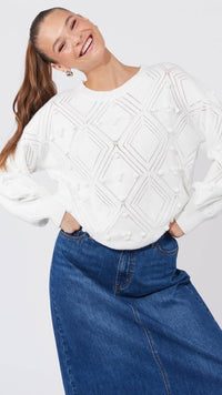 Corfu Jumper White