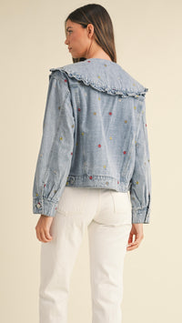 Ditsy Denim Jacket