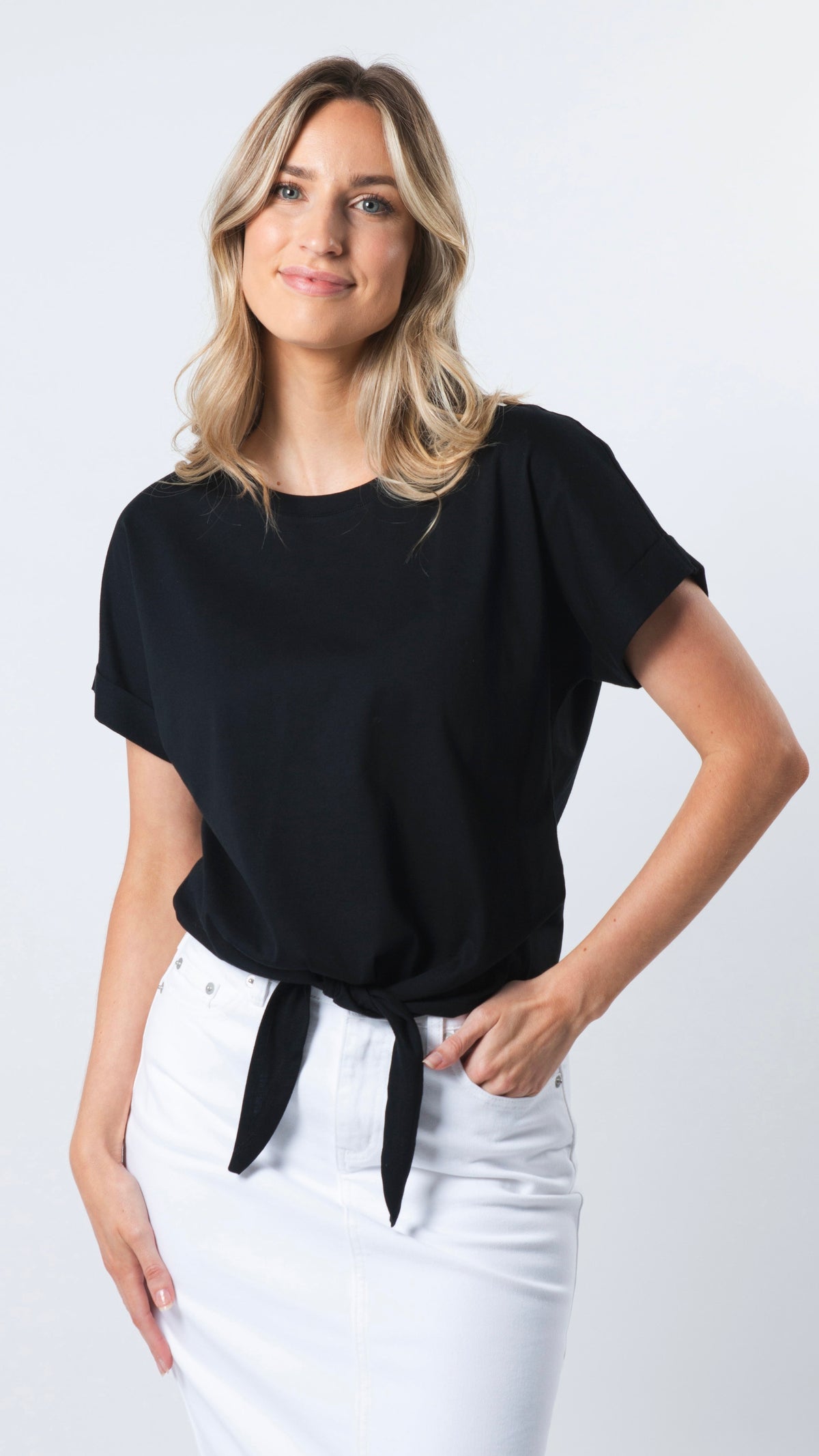 Stella Essentials Tie Top Black