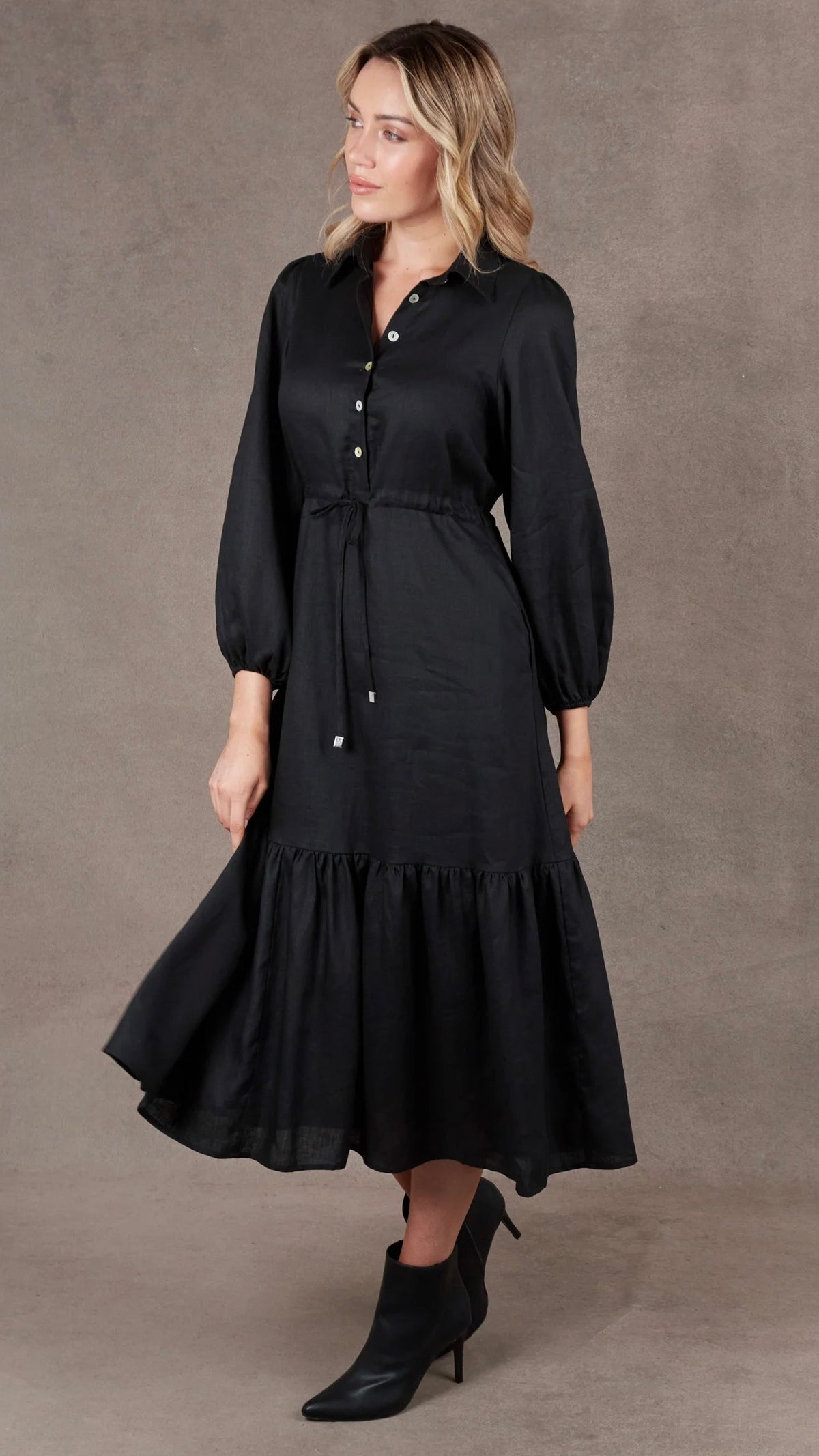 Nama Shirt Dress Ebony