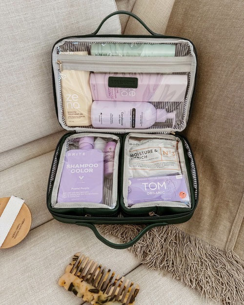 The Georgie Fifi Cosmetic Set Forest Green