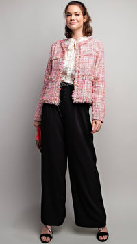 Tuile Tweed Jacket Pink