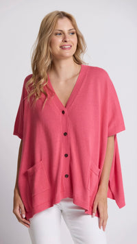 Elliot Cardigan Raspberry