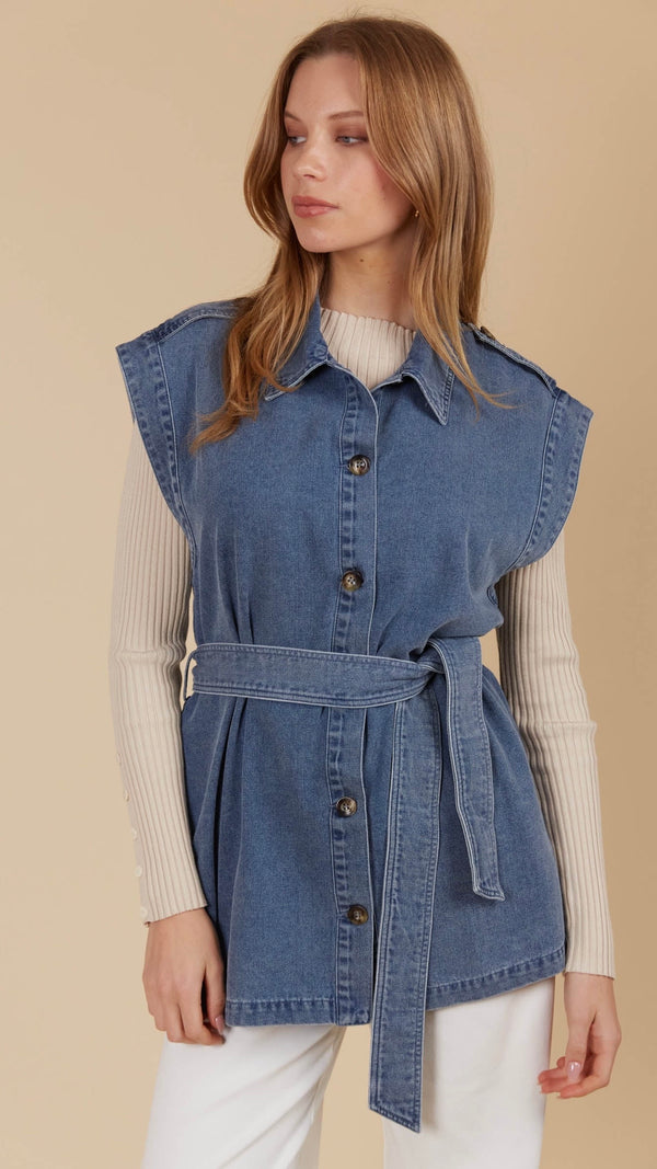 Freya Vest Denim