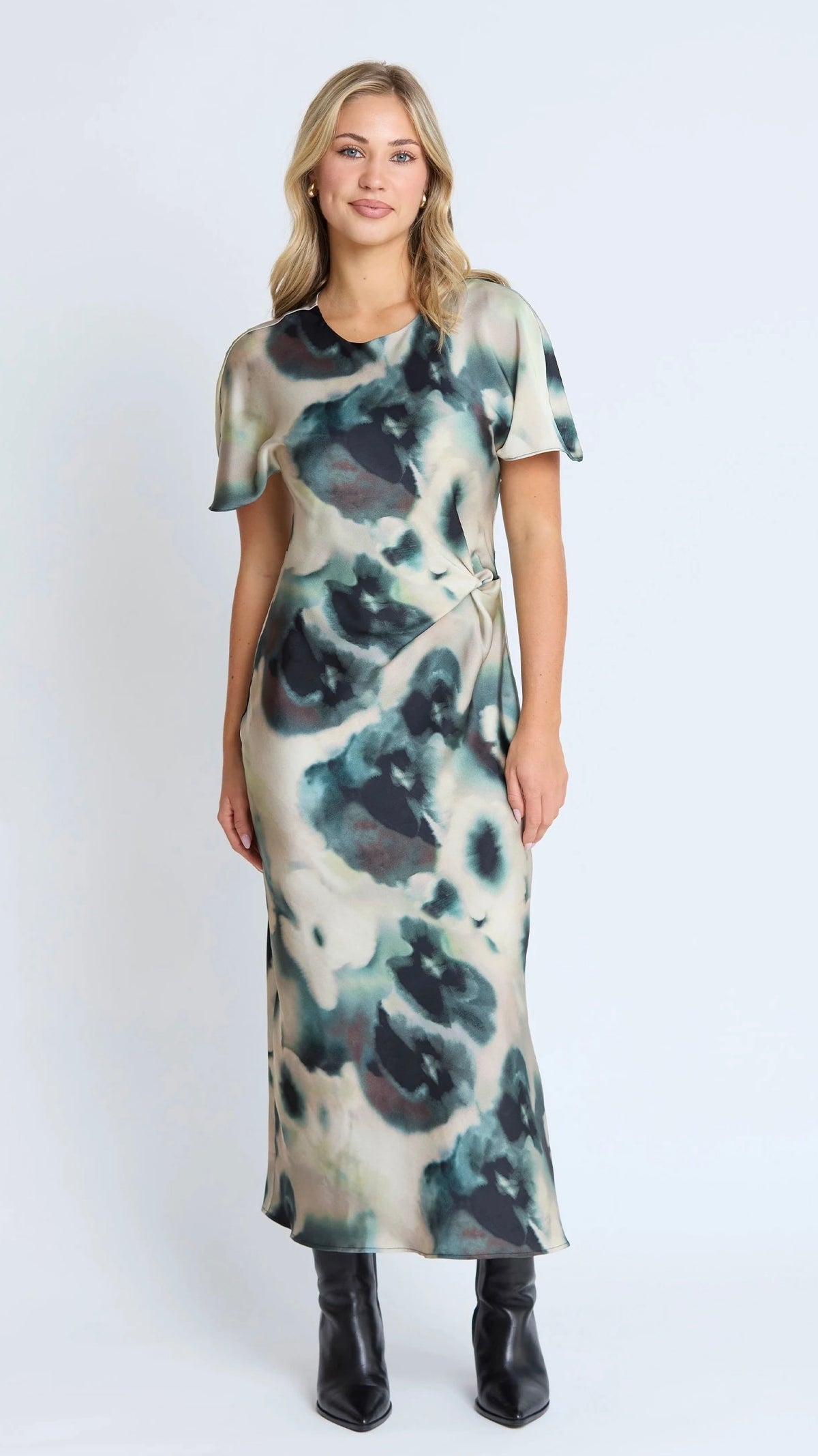 Keiko Dress Olive Grove