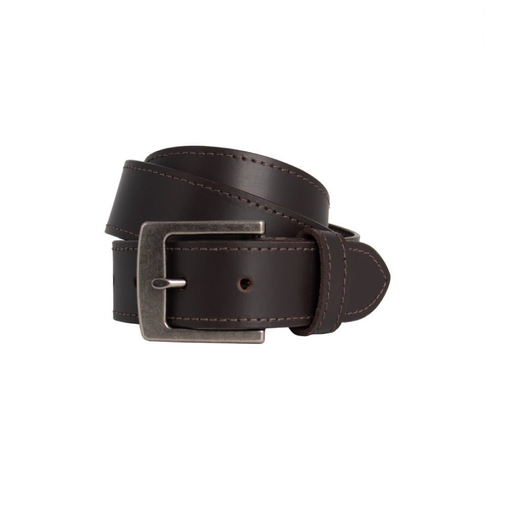 Work Tuff Leather Belt Chocolate