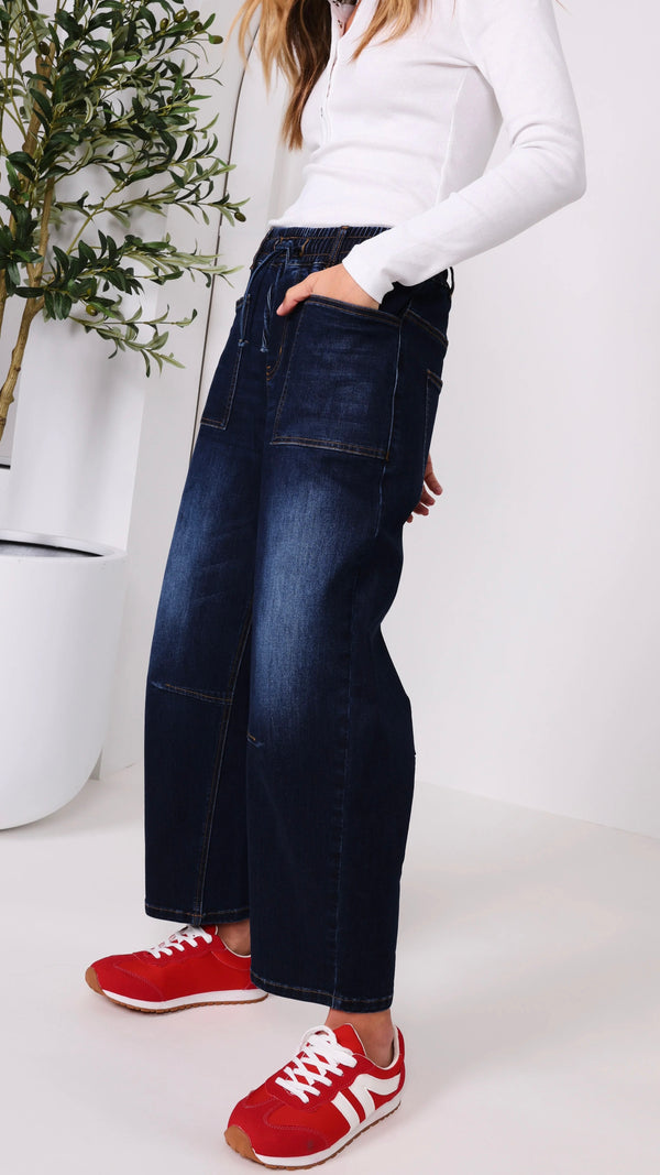 Monaco Leo Barrel Jeans INK (Restock Arriving August)