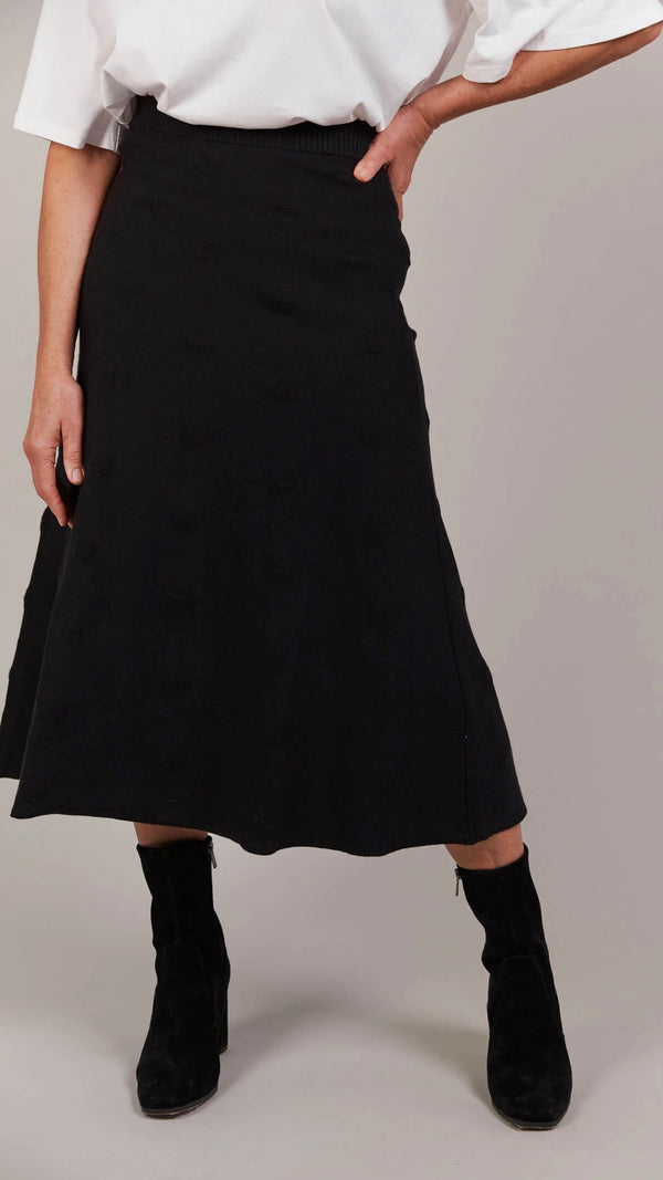 Masa Knit Skirt Black