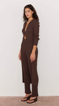 Keani Knit Midi Dress Chocolate
