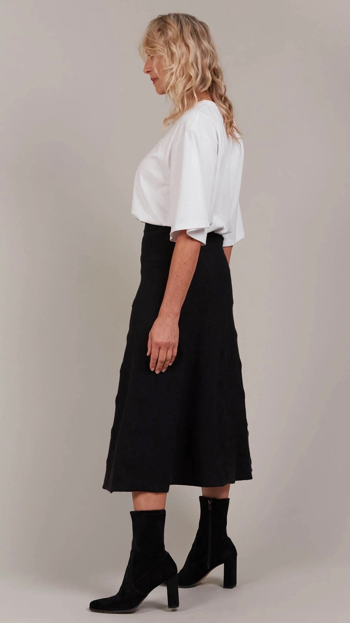 Masa Knit Skirt Black