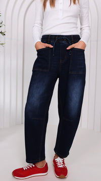 Monaco Leo Barrel Jeans INK (Restock Arriving August)