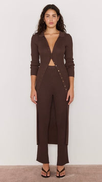 Keani Knit Midi Dress Chocolate