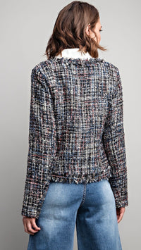 Tuile Tweed Jacket Black