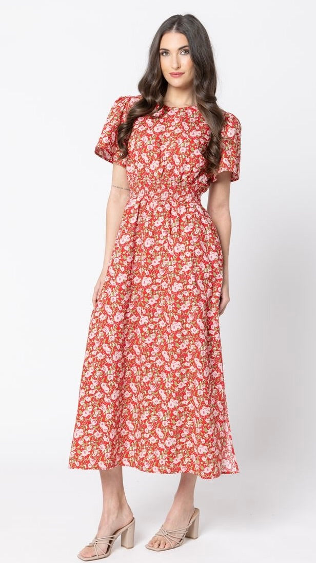 Social Dress Scarlett Bouquet