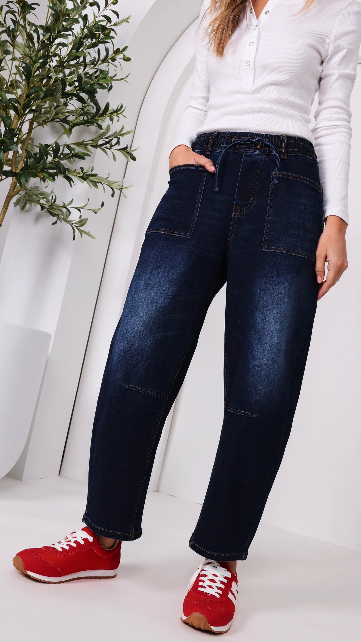 Monaco Leo Barrel Jeans INK (Restock Arriving August)