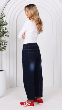 Monaco Leo Barrel Jeans INK (Restock Arriving August)
