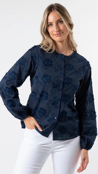 Frida Blouse Navy
