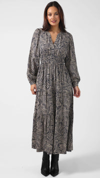 Vivienne Dress Bow Tie Indigo