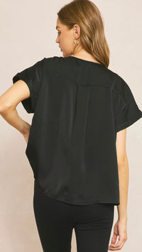 Celebration Sequin Top Black