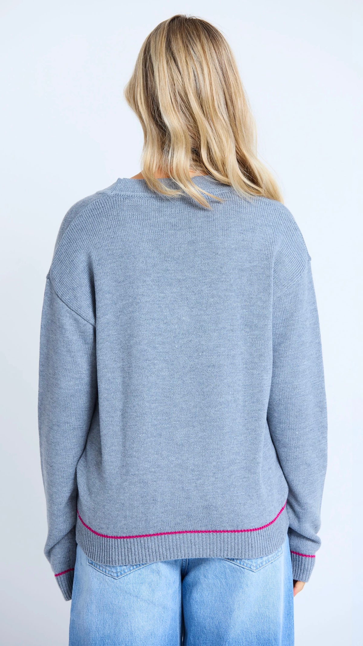 Academy Cardigan Grey Marle