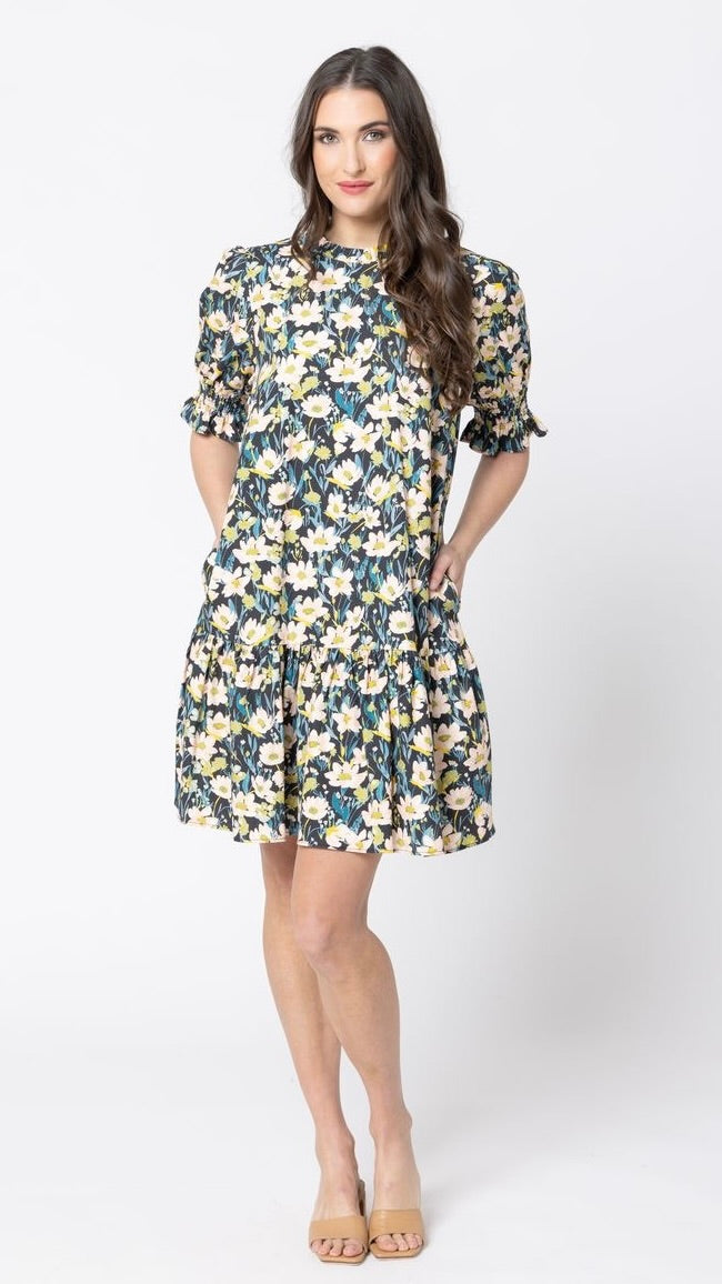 Impressionable Dress Midnight Bouquet