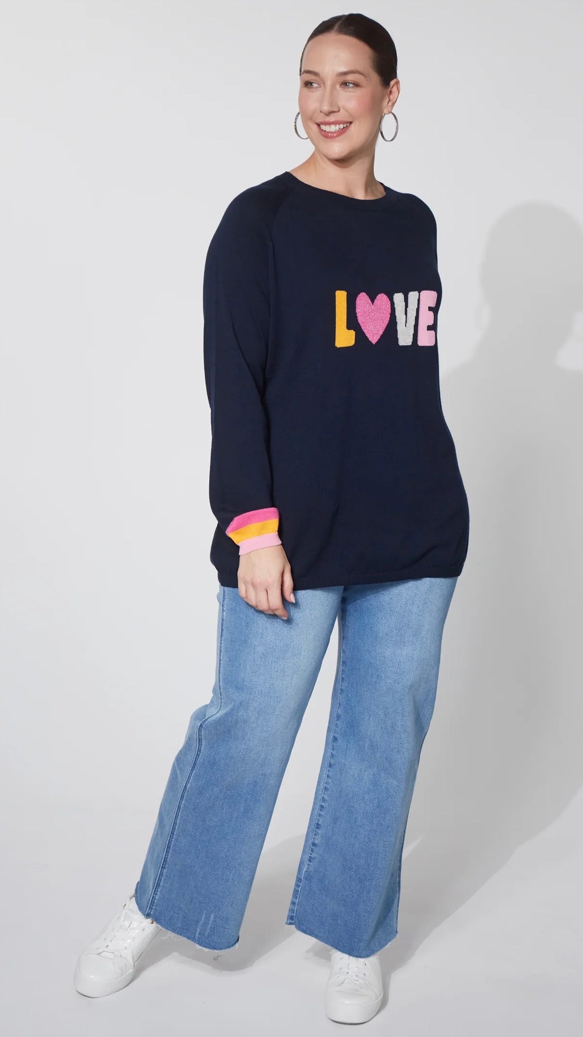 Boden Love Jumper Midnight