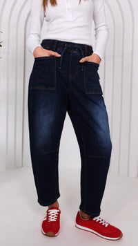 Monaco Leo Barrel Jeans INK (Restock Arriving August)