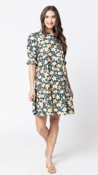 Impressionable Dress Midnight Bouquet
