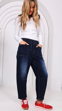 Monaco Leo Barrel Jeans INK (Restock Arriving August)