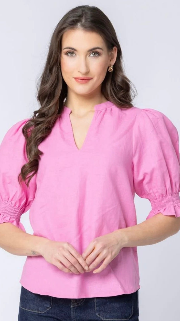 Relaxed Butterfly Top Bubblegum