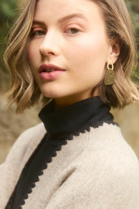 Aphrodite Earring Gold Floral