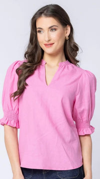 Relaxed Butterfly Top Bubblegum