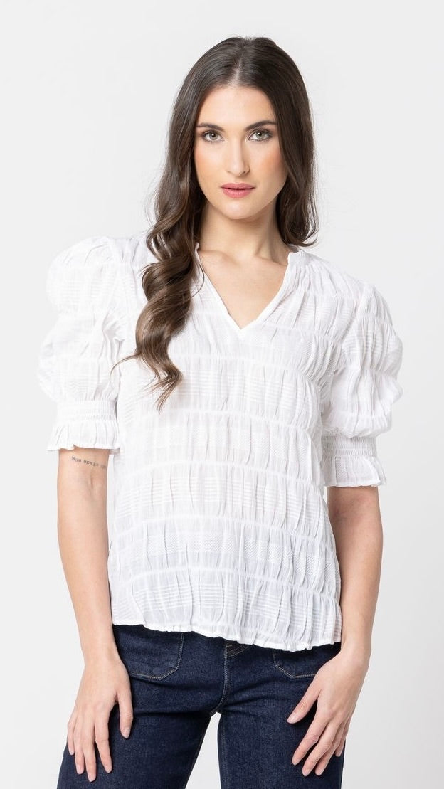 Carefree Butterfly Top White