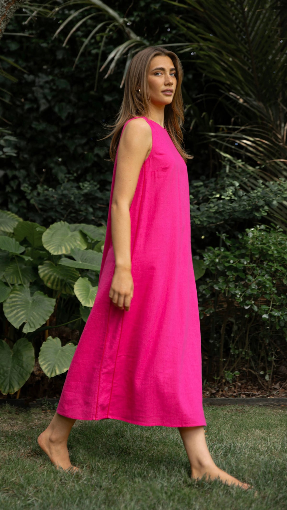 Zora Dress Fuchsia