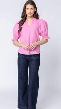 Relaxed Butterfly Top Bubblegum