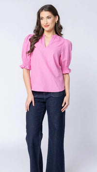 Relaxed Butterfly Top Bubblegum