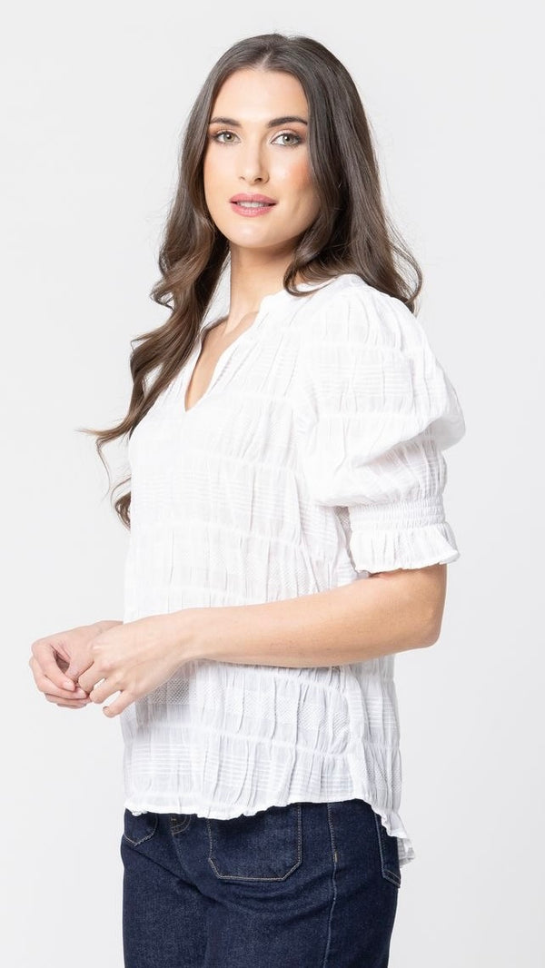 Carefree Butterfly Top White