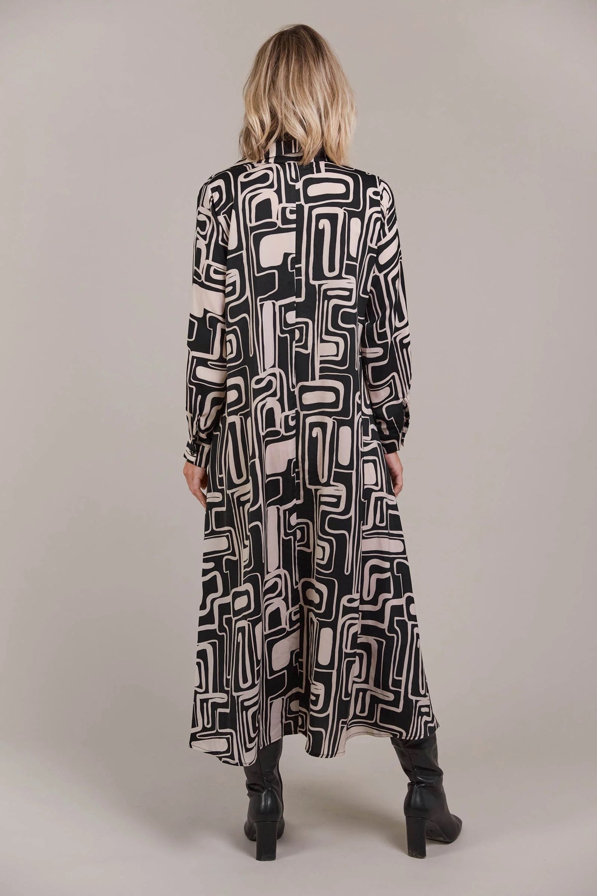 Elsie Shirt Dress Geo