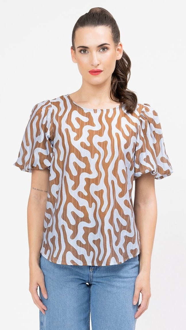 Relaxed Carefree Top Chai Wave