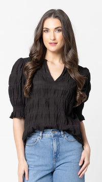 Carefree Butterfly Top Black