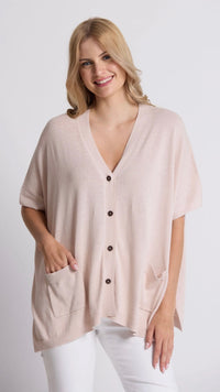 Elliot Cardigan Sugar Almond