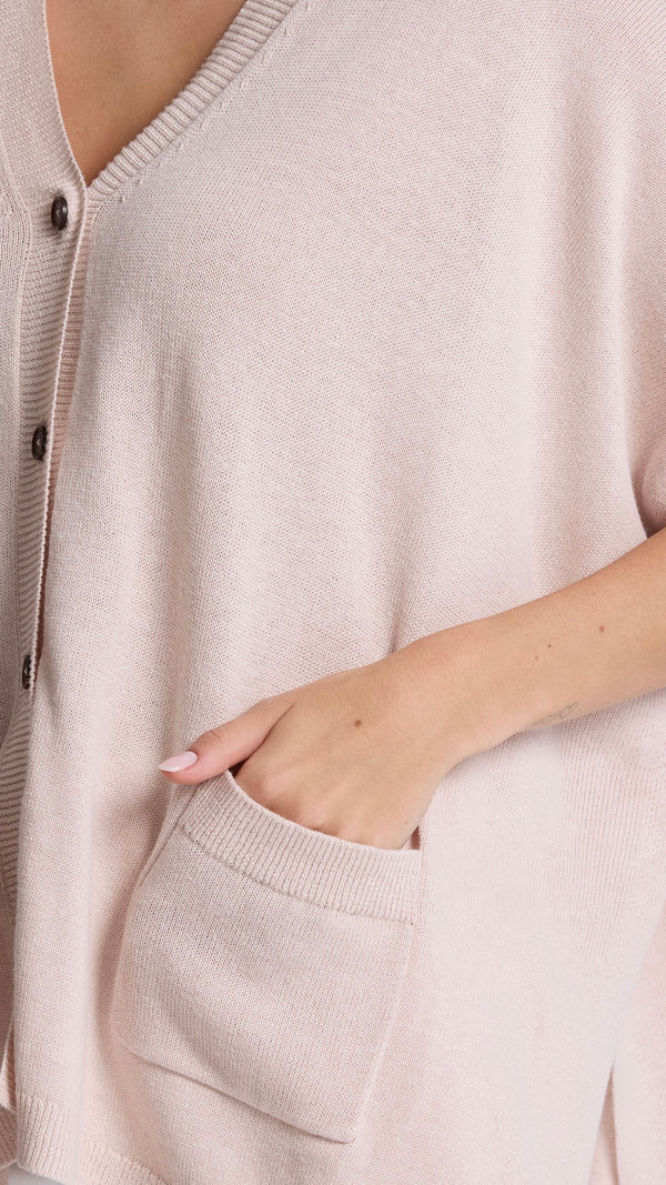 Elliot Cardigan Sugar Almond
