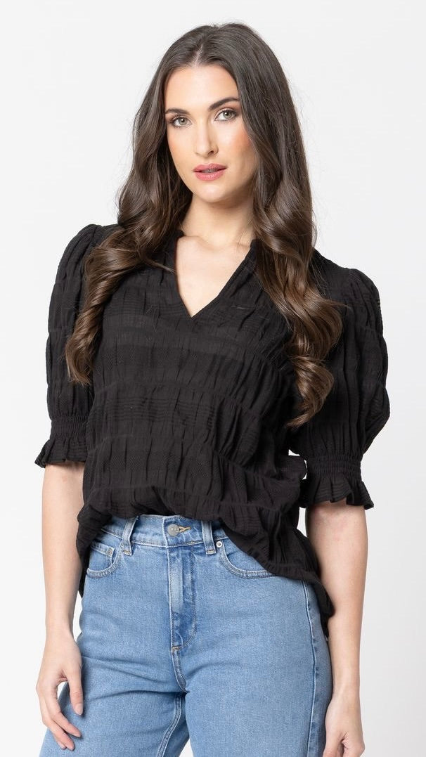 Carefree Butterfly Top Black
